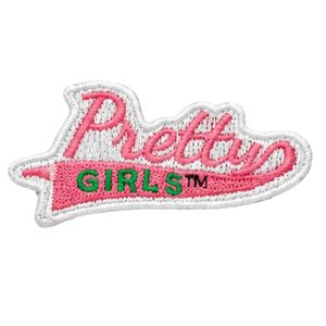 Patch en chenille rose et vert, badge brodé, applique décorative pour vestes, sweats à capuche, uniformes et vêtements de mode - Product Image 1
