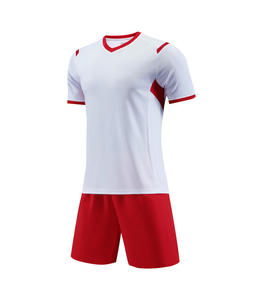 Ensembles de maillots de football d'été respirants à séchage rapide, ensembles de survêtements de football unisexes, uniformes d'équipe pour adultes, maille antibactérienne à manches courtes - Product Image 1
