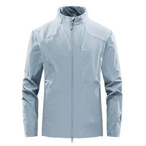 Unisex <b>Reflective</b> Breathable Windproof Lightweight 100% Polyester <b>Cycling</b> <b>Jacket</b> for Running and Bike - Product Image 4