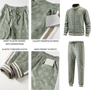 Ensemble de survêtement de sport personnalisé unisexe, veste d'entraînement athlétique de qualité supérieure, ensemble de jogging - Product Image 5
