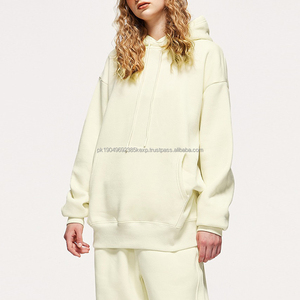 Pulls à capuche surdimensionnés personnalisés 100% coton éponge française sweat à capuche épais impression bouffante conception personnalisée sweats à capuche pour OEM - Product Image 2