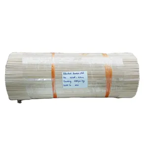 Отбеленная белая бамбуковая палочка 8 и 9 дюймов для изготовления ароматических палочек с полированными палочками с высоким подсчетом, с низкой потерей