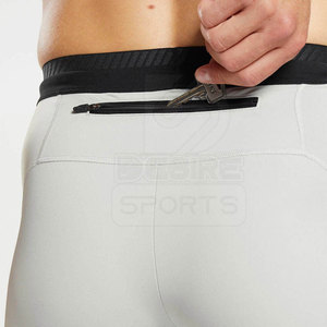 Leggings de sport pour hommes de qualité supérieure, taille élastique, séchage rapide, pour la course et l'entraînement, avec logo personnalisé et marque privée - Product Image 5
