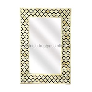 Venta directa de fábrica, diseño moderno, incrustaciones de hueso, marco de espejo de pared, decoración de espejo de pared de baño decorativa de alta calidad - Product Image 2