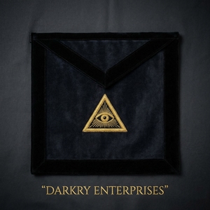 Tablier maçonnique artisanal sur mesure en cuir blanc avec bordure en velours bleu foncé, fil de soie doré, équerre, compas et étoile - Product Image 4