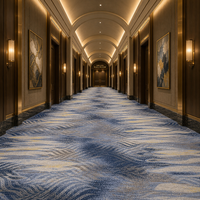Tapis Axminster en laine et nylon tissé pour hôtel, salle de bal, salle de banquet, tapis de sol ignifuge, design personnalisé, usage commercial