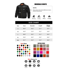 Mens Bomber <b>Jacket</b> Quilted Slim Fit Lightweight Flight Winter Bomber <b>Jackets</b> <b>Pilot</b> Full Zip Breathable Men's Bomber <b>Jackets</b> - Product Image 6