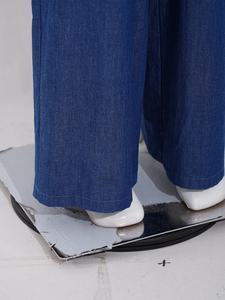 Combinaisons en Jean Mode pour Filles de 6 à 16 <span class=keywords><strong>Ans</strong></span>, sans Manches, Jambes Larges – Salopettes Décontractées en Jean pour Enfants - Product Image 5