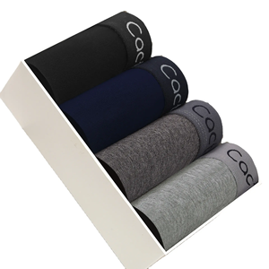 Lote al por mayor de calzoncillos bóxer sin costuras 100% algodón para hombre - Ropa interior transpirable y ecológica - Product Image 1