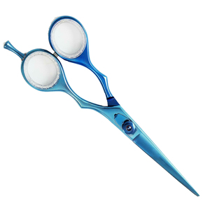 Ciseaux de coiffure de haute qualité pour barbier, 5,5 pouces, couleur titane, lames Supercut aiguisées - Product Image 3