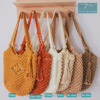 Hot Summer Beach Sac à main Paille Macramé Corde de coton Tissé Accessoire de décoration intérieure