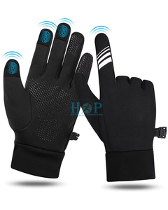 Guantes de invierno para correr para hombres y mujeres: guantes deportivos térmicos a prueba de viento con pantalla táctil y agarre antideslizante para correr y ciclismo - Product Image 1