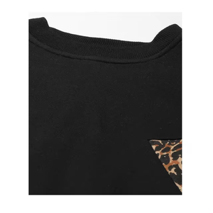 Conjunto Deportivo de Mujer con Estampado de Leopardo, Sudadera Larga Informal, Pantalones Deportivos, Cuello Redondo, Cintura Elástica, Bolsillos Laterales, Ropa de Otoño - Product Image 4