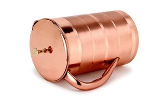 Copper jug set for consistent water access solution water metal set with <b>glasses</b> durable reusable kitchen dining drinkware - Product Image 6