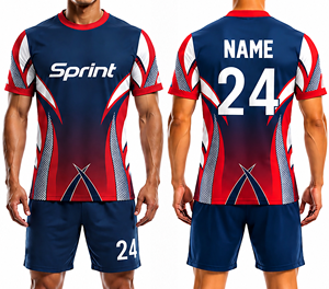 Ensemble d'uniformes de football rétro personnalisés pour hommes adultes, maillots de football à manches longues, tissu respirant à séchage rapide, impression numérique, entraînement - Product Image 1