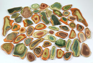 Piedra Imperial Natural de Jaspe, rodajas de jaspe, cabujón liso con reverso plano, distribuidor de piedras preciosas, fabricación de joyas, India, Alibaba, piedras preciosas sueltas - Product Image 5