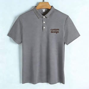 Polo en coton 100% uni personnalisé unisexe, vente en gros, manches courtes, vêtements décontractés, haute qualité, pour hommes - Product Image 5