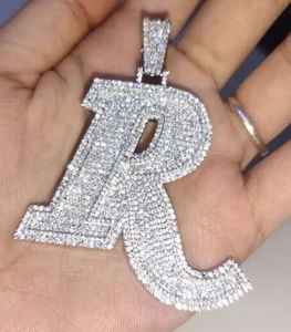 Joyería de Moda, Colgante de Letra con Incrustaciones de Moissanita VVS, Plata 925, Chapado en Oro de 18K, Estilo Hip Hop de Lujo, para Raperos, con Iniciales GCI - Product Image 1