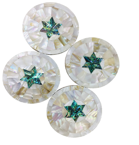 Royal Design MOP Coaster <b>Black</b> And White Pattern For <b>Table</b> Decoration Mother Of Pearl Coaster for Hotel Home <b>Coffee</b> Tea Coaster - Product Image 5