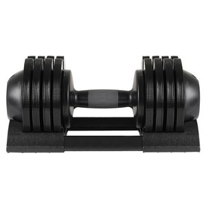 52LBS Adjustable Steel and Plastic <b>Dumbbells</b> Rubber Coated for Comfort and Durability - Product Image 1