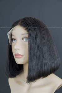 Peluca de Cabello Humano Vietnamita Liso de 8 a 32 Pulgadas con Frente de Encaje, Remy, Trama Única, Suave, Natural, Virgen, Todos los Colores - Product Image 1