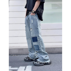 Pantalones Vaqueros Negros Holgados para Hombre, Estilo Original, Lavados, Nuevo Lanzamiento, Talla Grande - Product Image 6