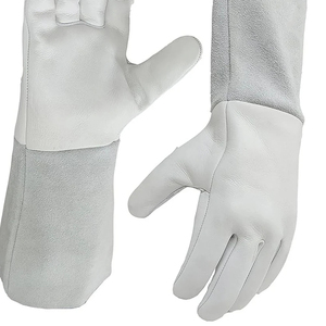 Gants de soudage OEM ODM en cuir de qualité supérieure, protection thermique, paume renforcée, sécurité industrielle, fourniture directe d'usine - Product Image 5