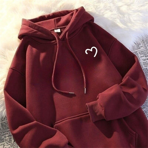 Sweat-shirts à capuche pour femmes adultes, tricotés, imprimés papillon, anti-boulochage, doublés, 100% polyester, avec cordon de serrage et fermeture éclair, manches longues - Product Image 6