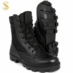 Bottes d'escalade SUPER FORCE pour l'extérieur, antidérapantes, résistantes à l'usure, en cuir/daim, tissu Oxford, fermeture éclair, lacets, pour hommes - Product Image 6
