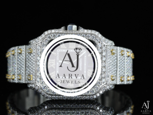 Montre à quartz incrustée de diamants, cadran carré, bracelet, montre-bracelet de luxe, bijoux unisexes, cadeau - Product Image 4