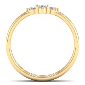 Anillos de compromiso REYES de lujo en plata de ley 925, doble capa, corte ovalado, moissanita de 0.38 quilates, anillos de boda para mujer - Product Image 4