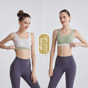 Fitness Sports <b>Bra</b> Women Front Design Adjustable Straps Yoga Wear Breathable Wireless Support High <b>Stretch</b> Top - Product Image 4