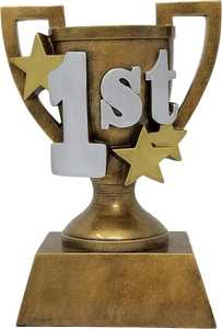 Trofeo Copa de Oro para Ganadores, Acabado Metálico Premium, Premio para Eventos Deportivos, Escolares y Corporativos - Product Image 3