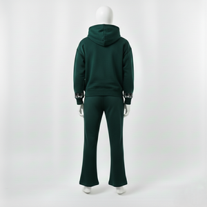 ชุดเซ็ตเสื้อฮู้ดดี้ผ้าฝ้ายคุณภาพสูงแบบสั่งทำพิเศษสำหรับผู้ชาย พร้อมกางเกงขายาวไซส์ใหญ่ ชุดเสื้อสเวตเชิ้ตและกางเกงวอร์มแบบฟอกสี ชุดแทรคสูทผู้ชาย - Product Image 4