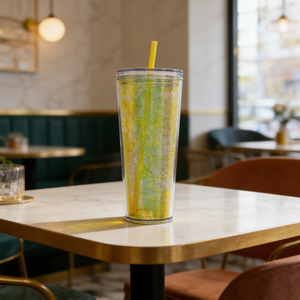 750ml BPA Free Glitter Tumbler with Straw Portable <b>Reusable</b> Sports Drinking <b>Cup</b> - Product Image 4