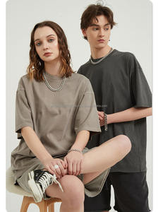 Camiseta lavada con ácido con estampado digital para hombre, ropa de calle con hombros caídos, camisetas Vintage gráficas personalizadas negras, camiseta para hombre - Product Image 3