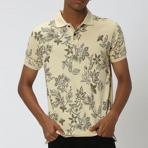 Chemises polo personnalisées avec logo par sublimation, polos unis, 92% polyester, 8% élasthanne, sport, décontracté, doux, golf, polos pour hommes - Product Image 1