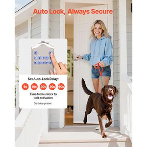 Maniglia Elettronica per Serratura Senza Chiave con Codici Utente Personalizzabili, Chiusura Automatica per Porte in Legno - Product Image 4