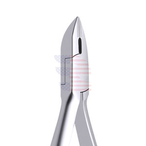Herramienta de ortodoncia Dental de borde afilado Cortador de alambre de ligadura de acero inoxidable con pasador de Punta TC estrecho de 0.015 ''Manual" - Product Image 4