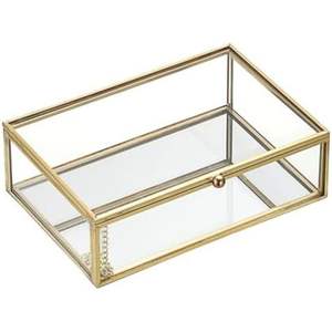 Boîte à cartes de mariage en verre transparent de style nordique, présentoir à bijoux personnalisé, boîte à fleurs préservées, organisateur de souvenirs, cadeau pour elle - Product Image 2