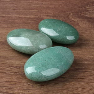 Pierres de palmier en aventurine verte naturelle, pierres polies, pierres de main, spécimens de cristaux décoratifs pour la décoration de la maison et du bureau - Product Image 3