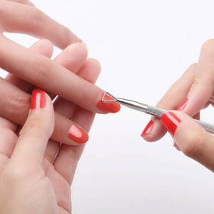 Pousse-cuticules en acier inoxydable double extrémité pour manucure, outil professionnel pour salon de beauté, fournisseur d'accessoires de soin des ongles en gros - Product Image 4