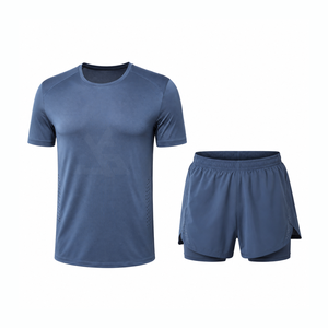 Ensemble de course premium pour hommes : shorts athlétiques, vêtements de sport, tenue de fitness, entraînement, séchage rapide, respirant, vêtements de sport actifs - Product Image 1