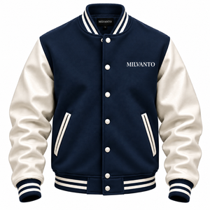 Chaqueta Universitaria de Cuero con Mangas de Cuero, Chaqueta de Béisbol Letterman de Invierno, Chaqueta Universitaria con Logotipo Personalizado, Chaqueta Bomber de Moda de Alta Calidad para Hombre - Product Image 5