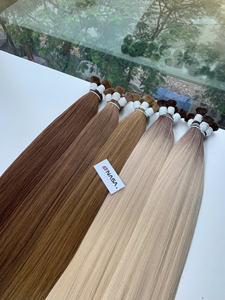 Cheveux humains naturels vierges de qualité supérieure, 100 % cheveux humains vietnamiens, lisses, super double trame, prix d'usine, vente en gros - Product Image 5