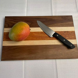 Ensemble de planches à découper extra larges en bois et TPU avec rainure pour les jus, tapis de découpe pour la cuisine - Product Image 1