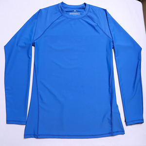 บริการขายส่ง OEM เสื้อแรชการ์ดแขนยาวแบบยูนิเซ็กซ์ พิมพ์ลายแบบซับลิเมชั่น เสื้อกันแดดผู้ชายแบบสั่งทำ ผ้าสแปนเด็กซ์/โพลีเอสเตอร์ แห้งเร็ว - Product Image 6