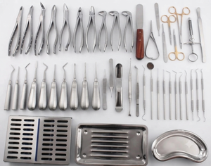 ชุดเครื่องมือถอนฟันสำหรับศัลยกรรมช่องปาก 10 ชิ้น ทำจากสแตนเลสสตีล ฆ่าเชื้อได้ ใช้ซ้ำได้ - Product Image 1