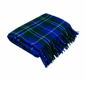 Indian Eco Wool Blanket Premium Jacquard <b>Tartan</b> Design Winter Cozy <b>Throw</b> for Hotels and Homes - Product Image 6