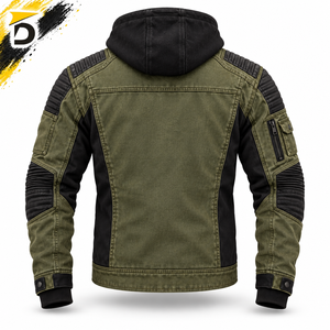 Sweat à capuche en jean Kevlar durable, doté d'une silhouette moderne, de zones renforcées et d'une construction confortable pour un usage quotidien actif. - Product Image 3